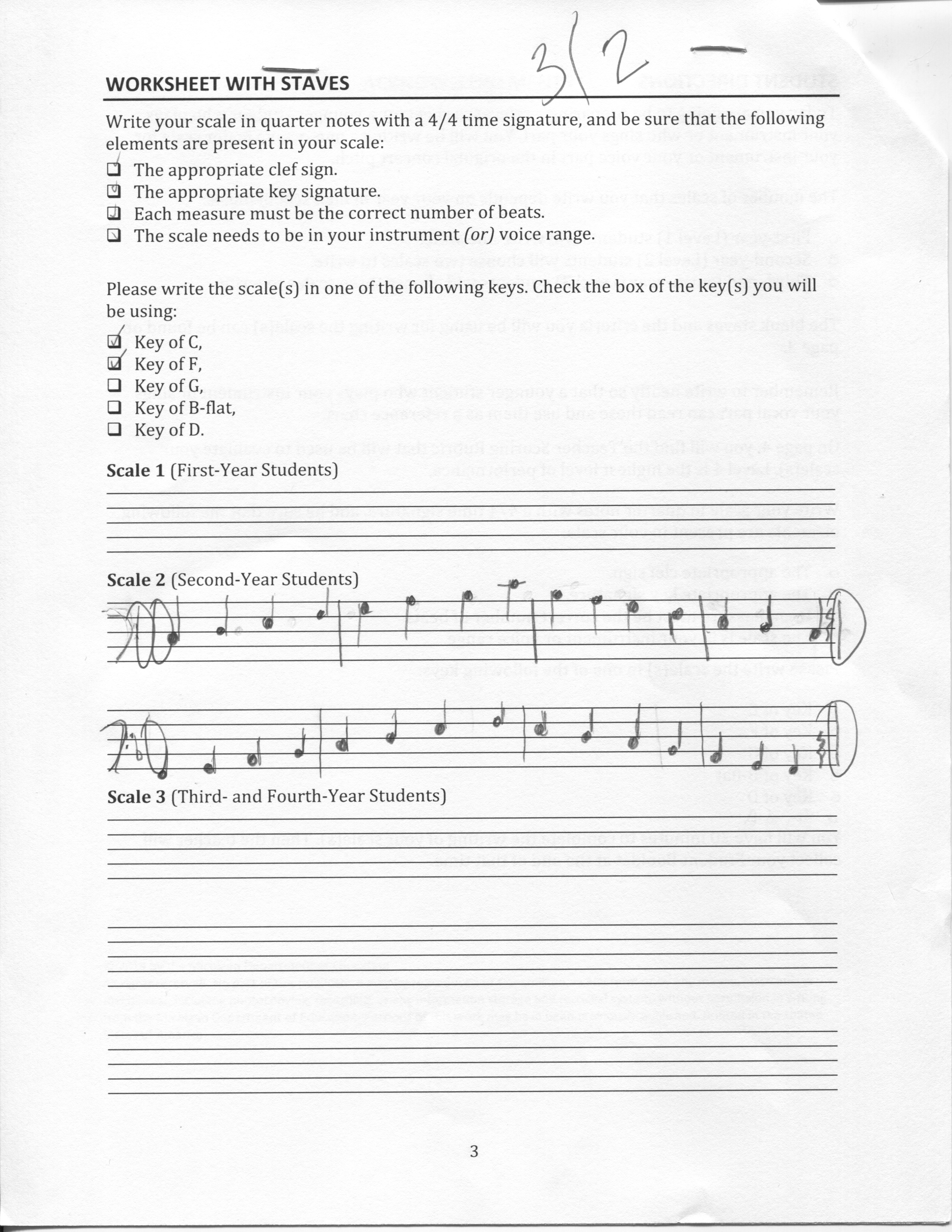 practica musica writing scales