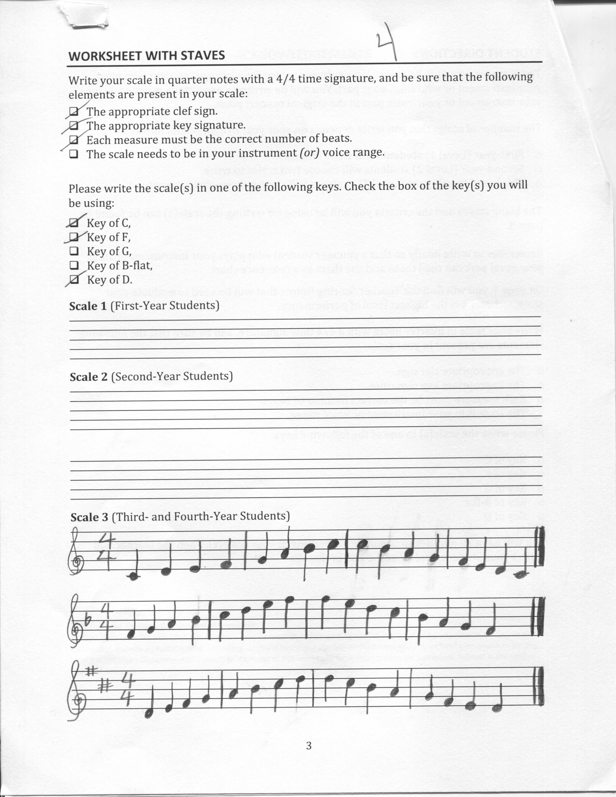 practica musica writing scales