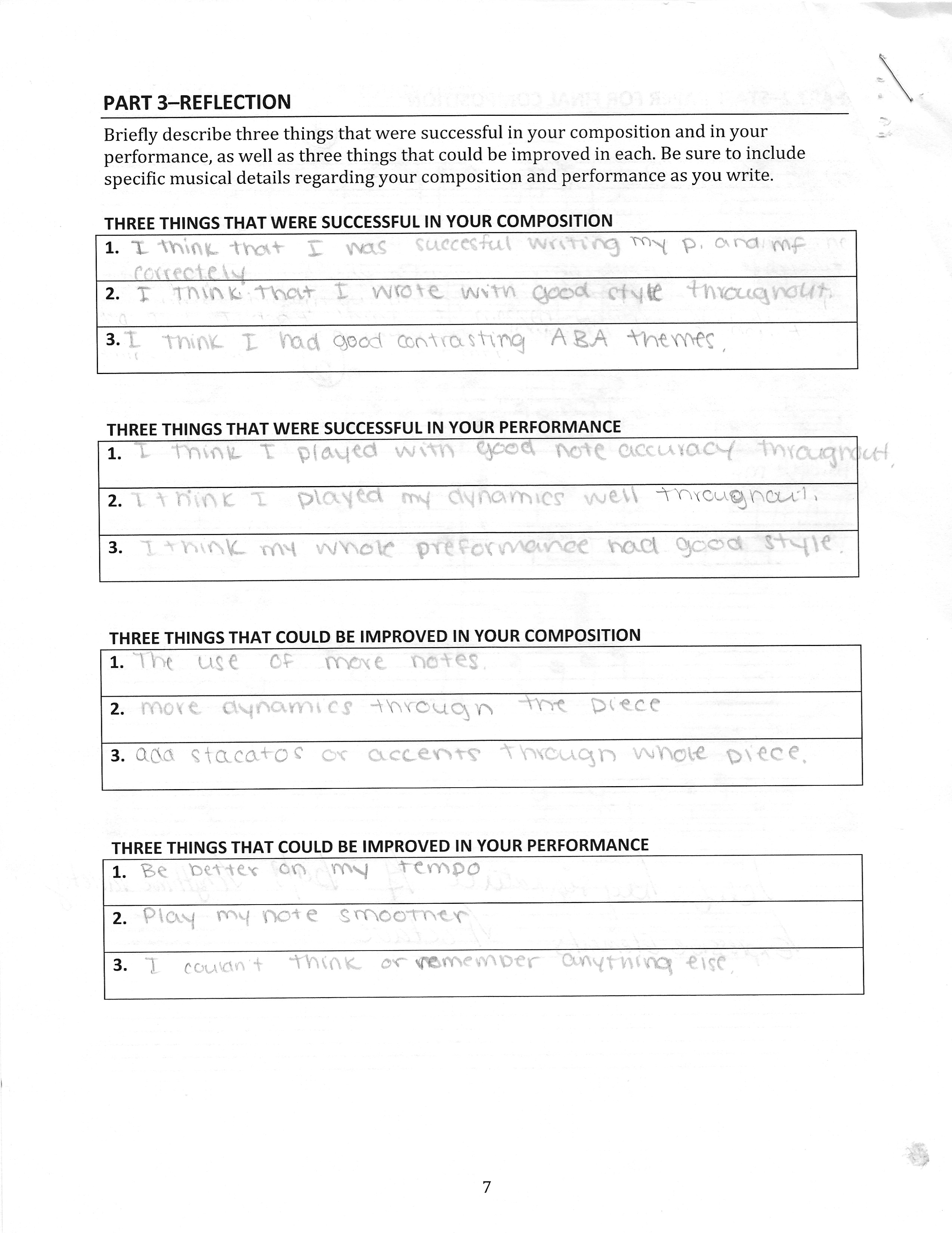 Composing In ABA Form MAEIA Michigan Arts Education Instruction 